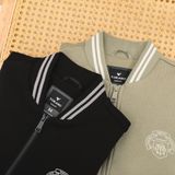  Áo khoác nỉ cổ bomber thêu logo ngực GWCS823 