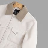  Áo khoác 2 lớp dạ cổ bẻ thêu logo tay GWCT891 