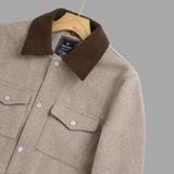  Áo khoác 2 lớp dạ cổ bẻ thêu logo tay GWCT891 