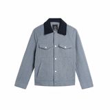  Áo khoác 2 lớp dạ cổ bẻ thêu logo tay GWCT891 