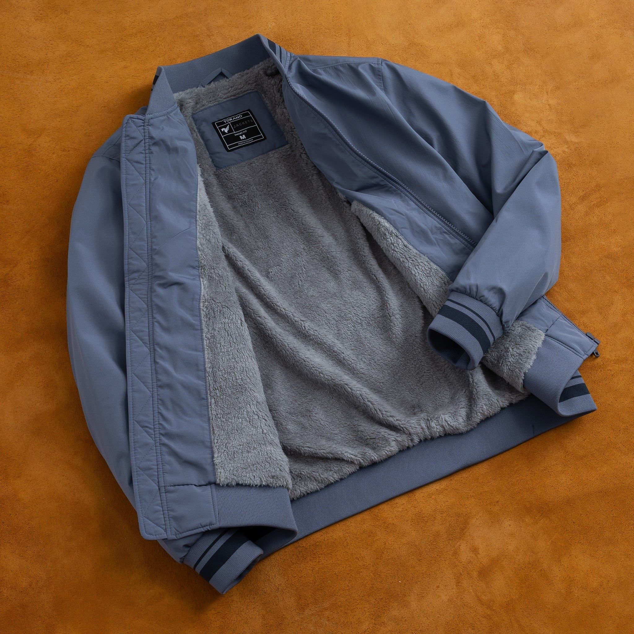  Áo khoác bomber lót lông thêu logo ngực GWCU052 