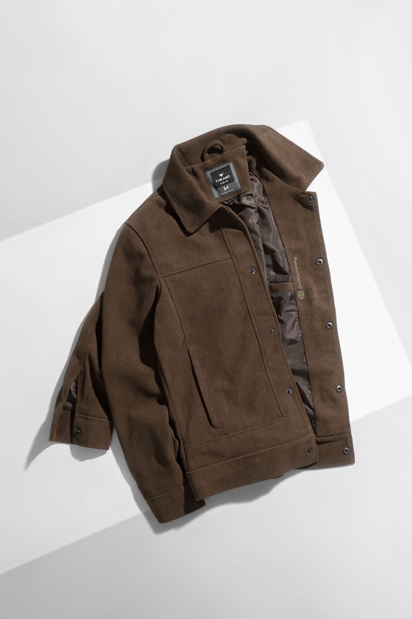  Áo khoác nhung tăm cổ bẻ GWCV502 