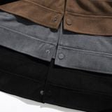  Áo khoác nhung tăm cổ bẻ GWCV502 