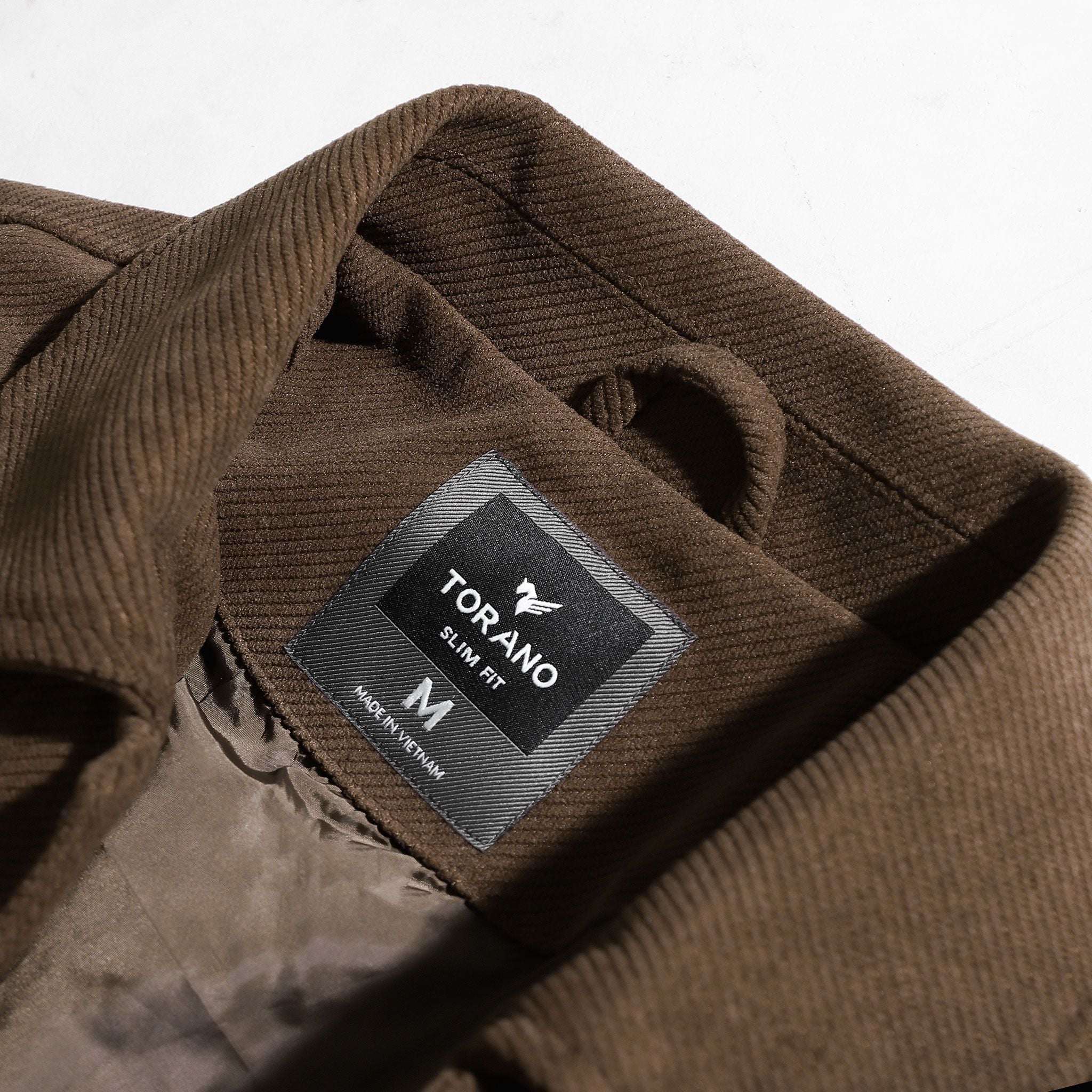  Áo khoác nhung tăm cổ bẻ GWCV502 