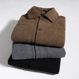  Áo khoác nhung tăm cổ bẻ GWCV502 