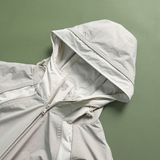  Áo khoác gió 2 lớp can phối mũ liền logo thêu GWCW801 