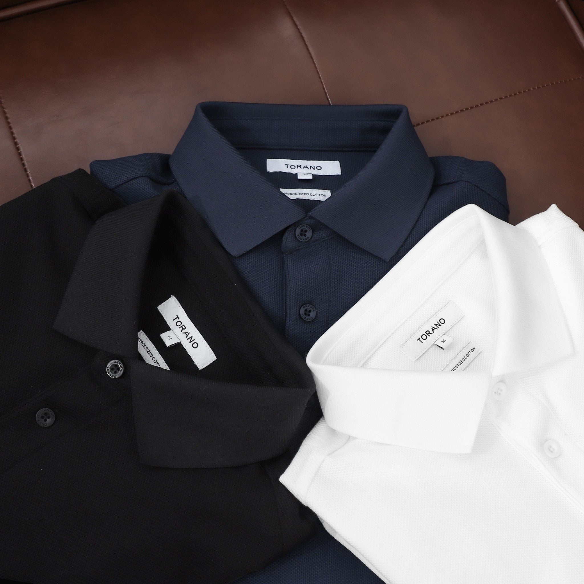  Áo Polo dài tay basic thêu logo ngực GWTP502 