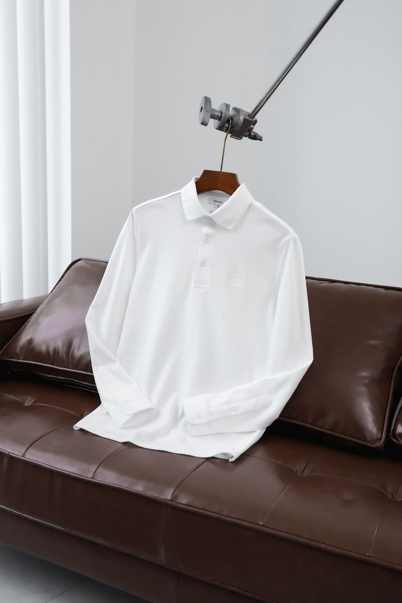  Áo Polo dài tay basic thêu logo ngực GWTP502 