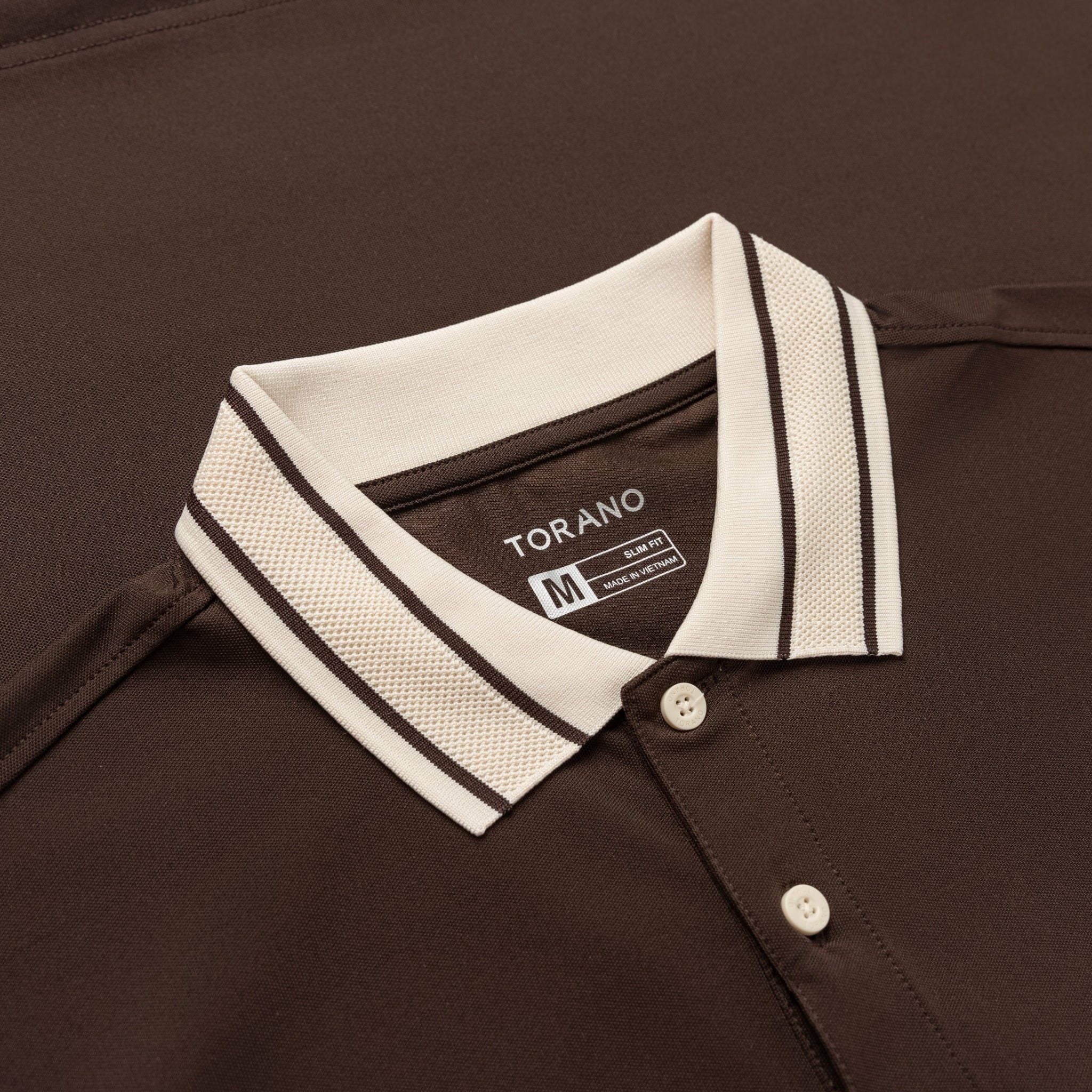  Áo polo trơn bo kẻ HSTP903 