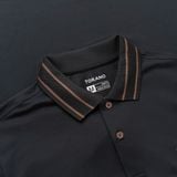  Áo polo trơn bo kẻ HSTP903 