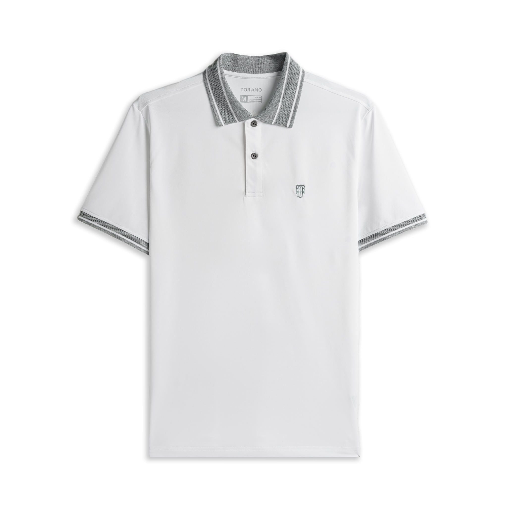  Áo polo trơn bo kẻ HSTP903 