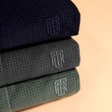  Sơ mi dài tay nhung tăm regularfit thêu logo ngực GATB302 