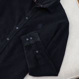  Sơ mi dài tay nhung tăm regularfit thêu logo ngực GATB301 