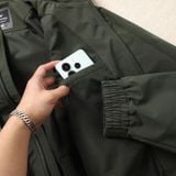  Áo khoác gió 2 lớp can phối relaxedfit cổ cao GWCW802 