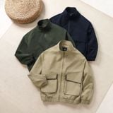  Áo khoác gió 2 lớp can phối relaxedfit cổ cao GWCW802 