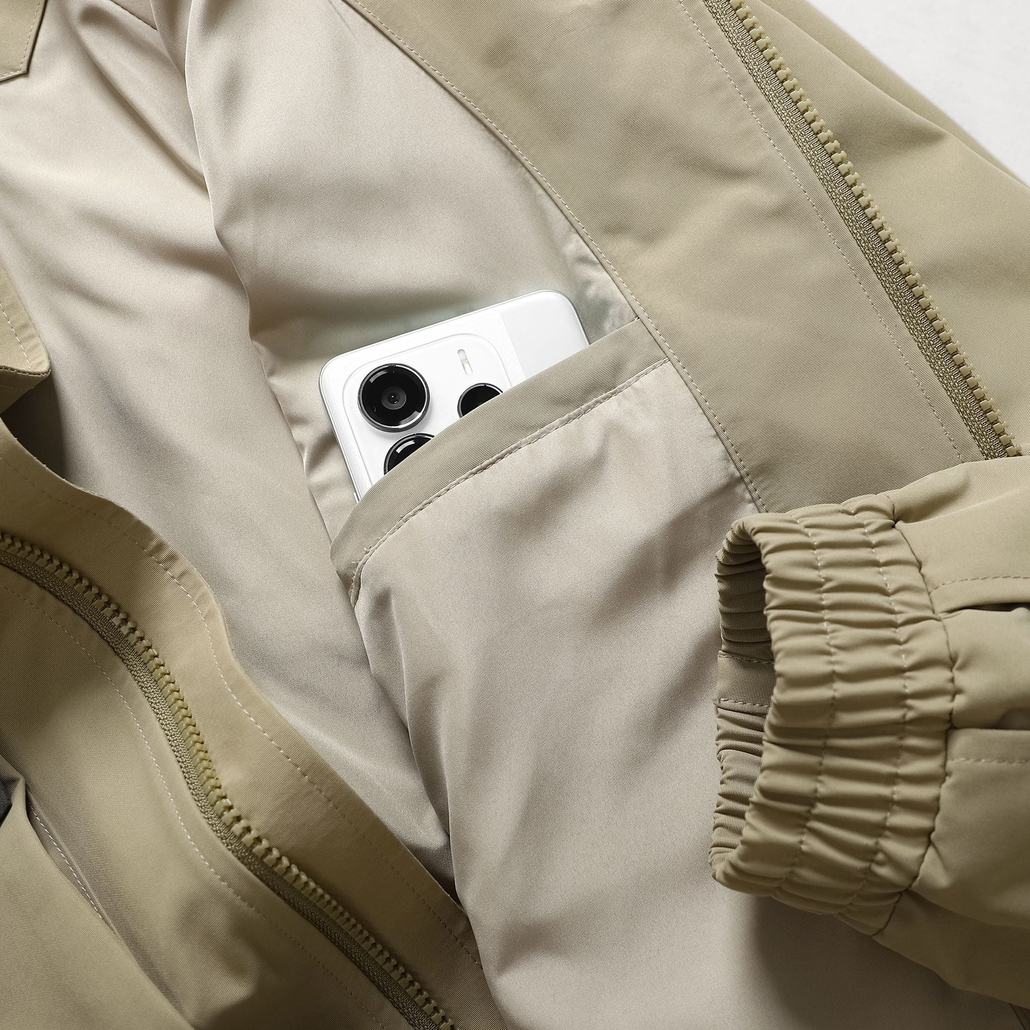  Áo khoác gió 2 lớp can phối relaxedfit cổ cao GWCW802 