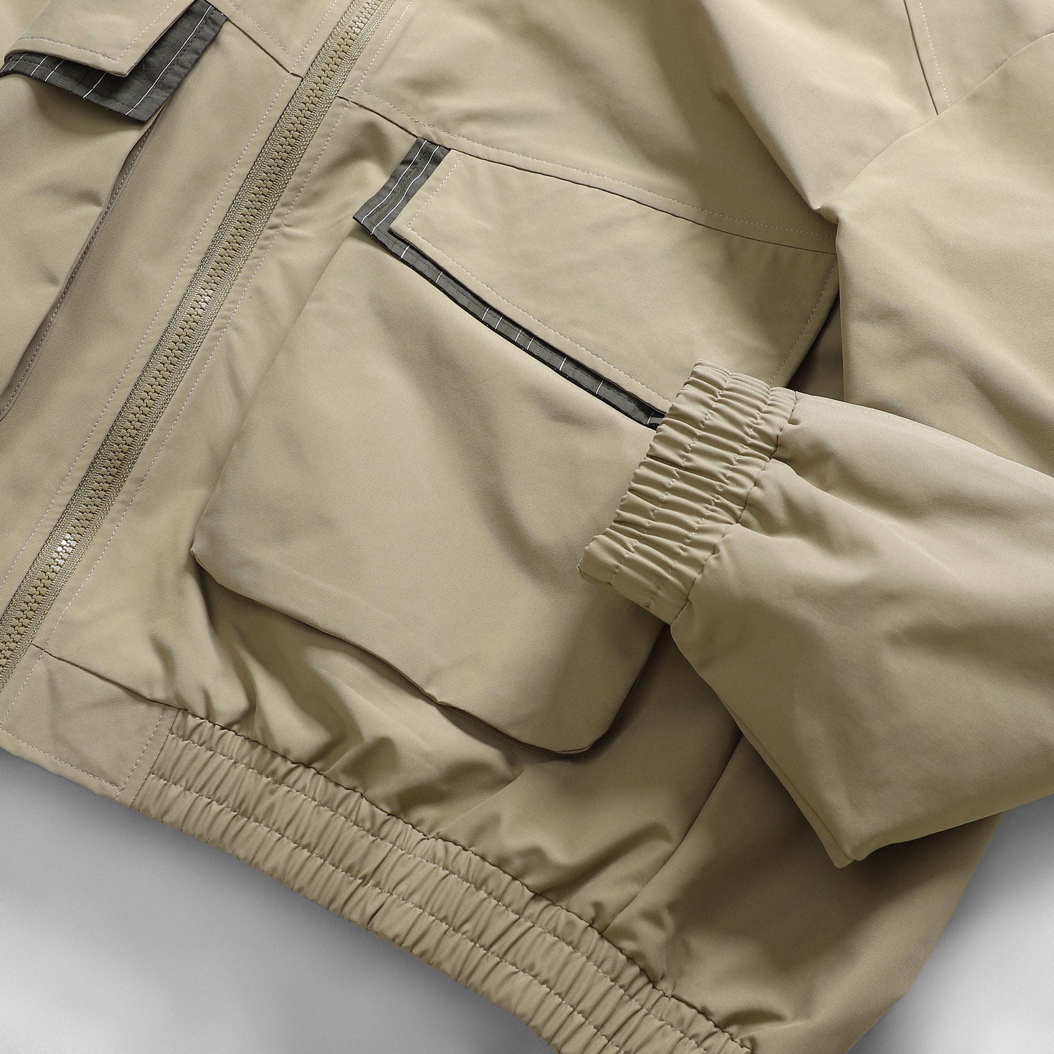  Áo khoác gió 2 lớp can phối relaxedfit cổ cao GWCW802 