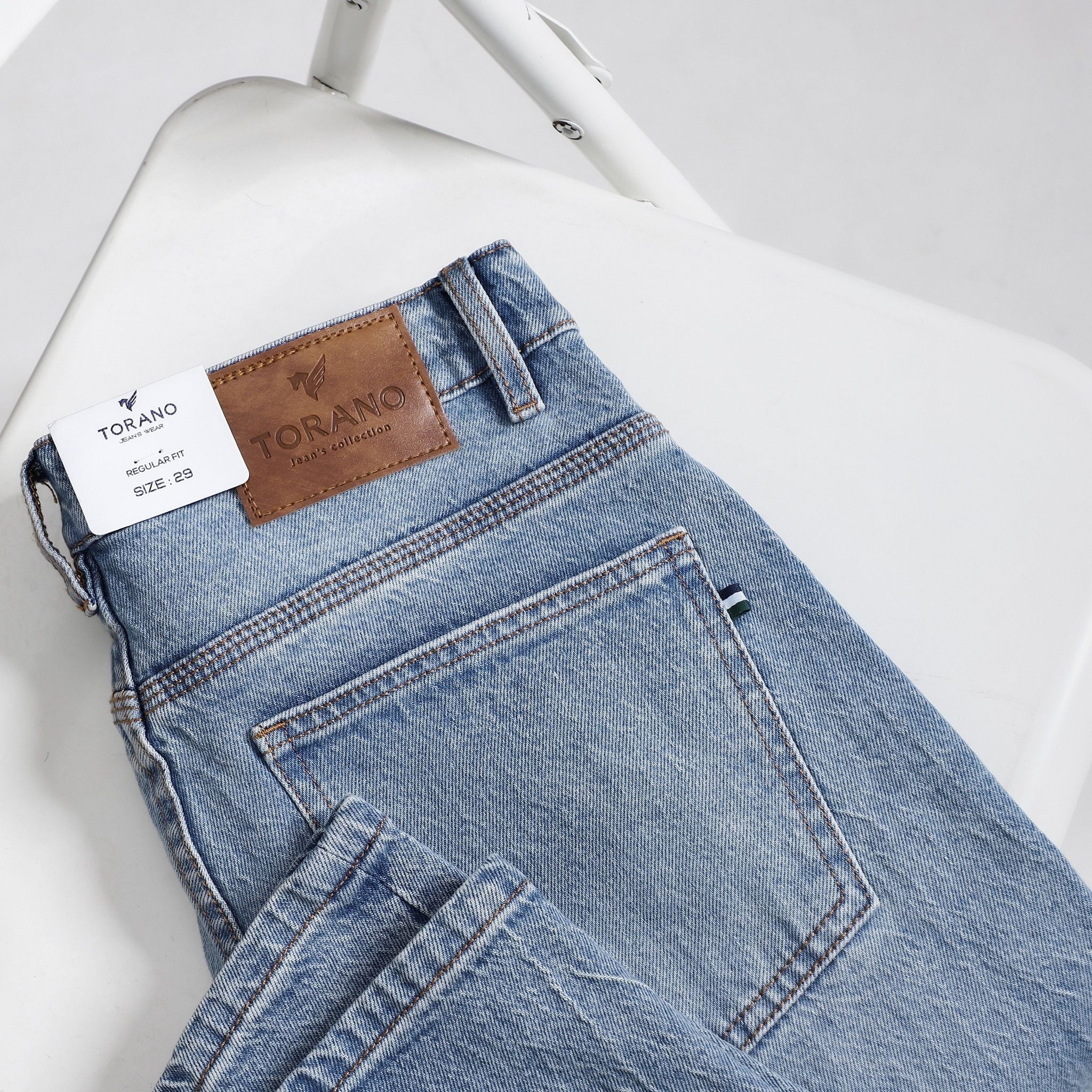  Quần Jeans xước regularfit GABJ593 