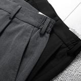  Quần âu relaxedfit trơn phối cạp chun thêu logo GABT506 