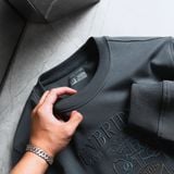  Áo nỉ họa tiết thêu hình Unbridled ambition GWTW826 