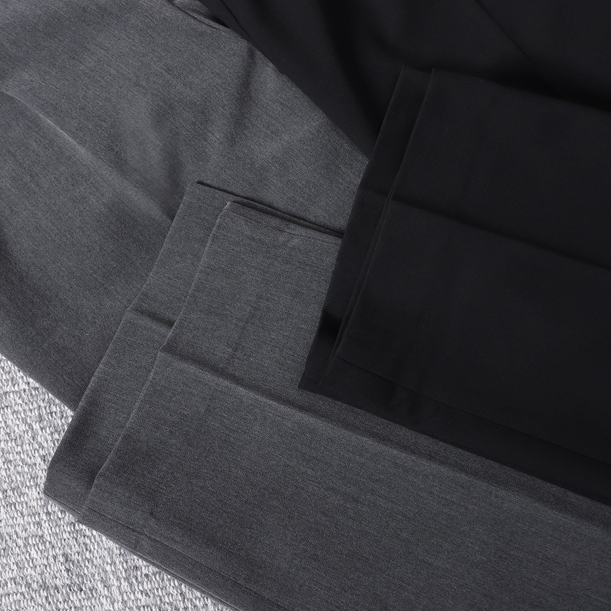  Quần âu relaxedfit trơn phối cạp chun thêu logo GABT506 