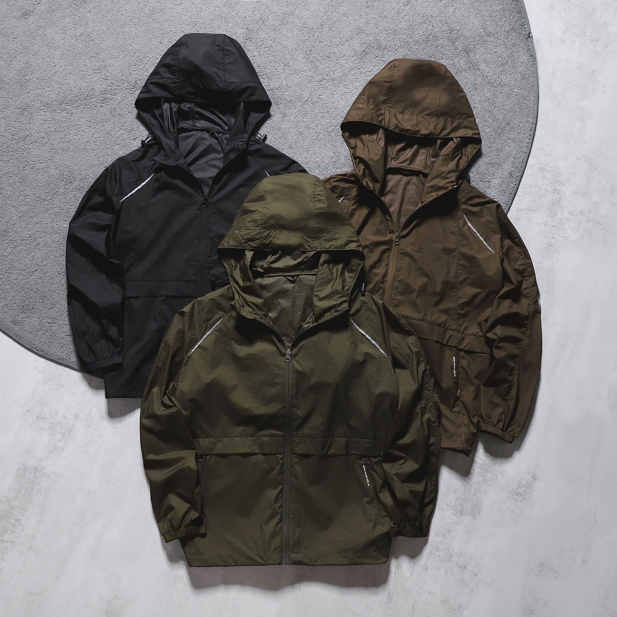  Áo khoác gió 1 lớp mũ liền GWCW907 