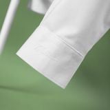  Sơ mi dài tay trơn regularfit thêu chữ ký ở măng xét tay GATB899 