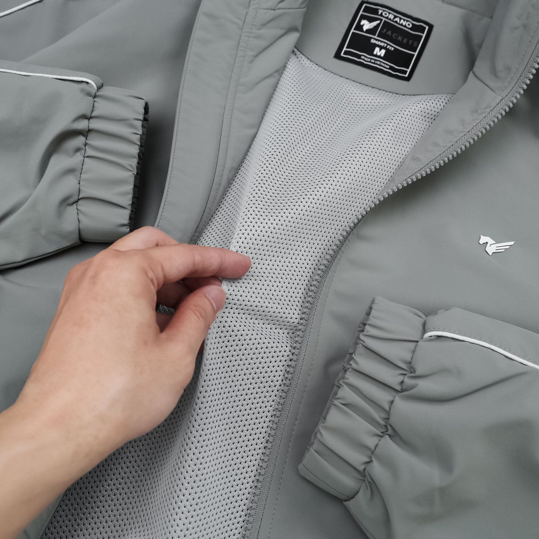  Áo khoác bộ gió 2 lớp can phối cổ cao GWCW901 - GWBW901 