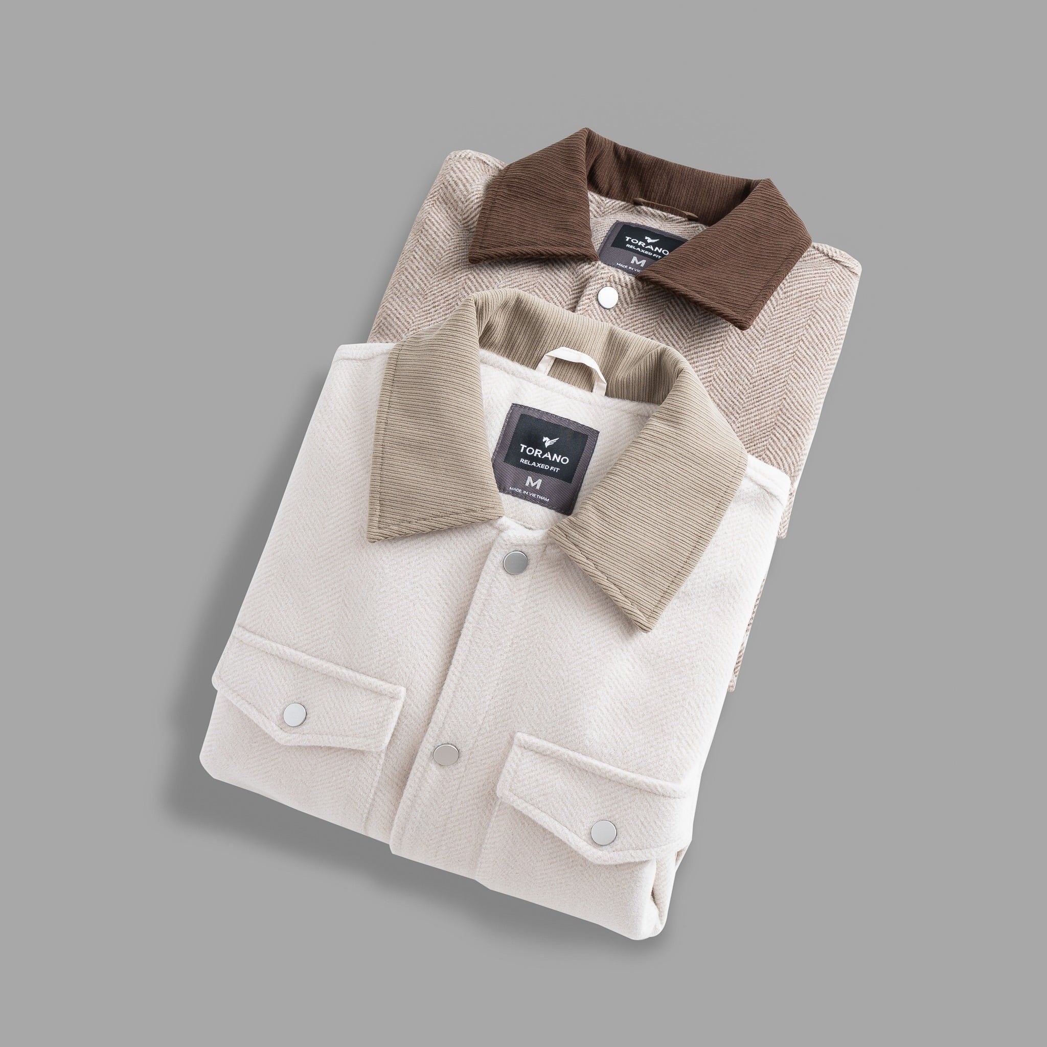  Áo khoác 2 lớp dạ cổ bẻ thêu logo tay GWCT891 