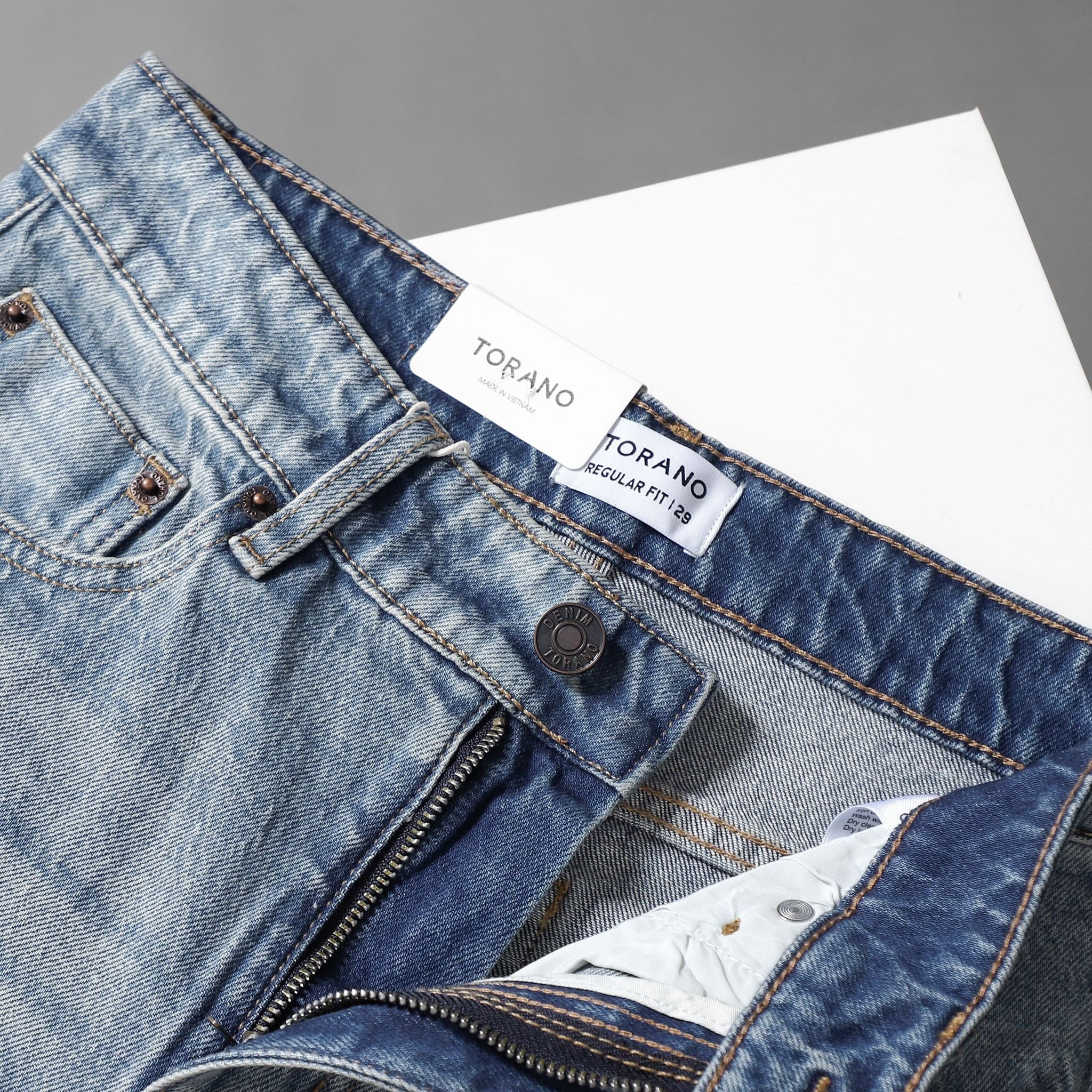  Quần Jeans basic regularfit GABJ896 