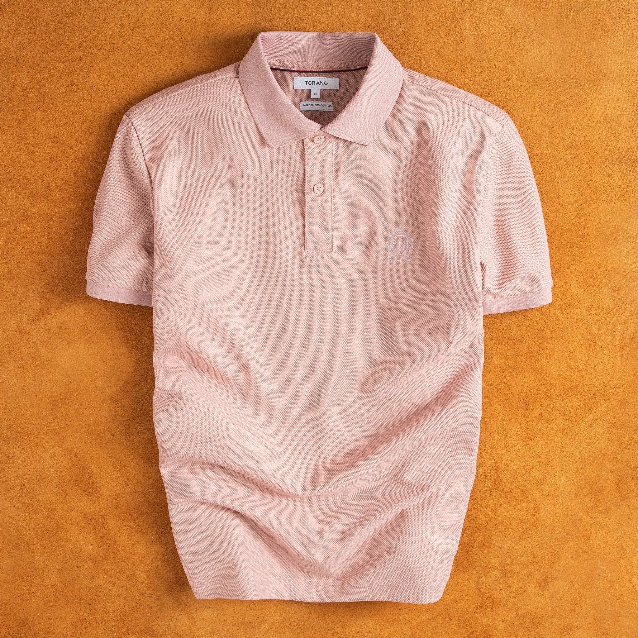  Áo polo trơn thêu logo ngực GSTP601 