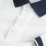  Áo polo trơn bo kẻ thêu logo ngực GSTP643 