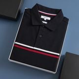  Áo polo kẻ bo tay phối màu GSTP067 