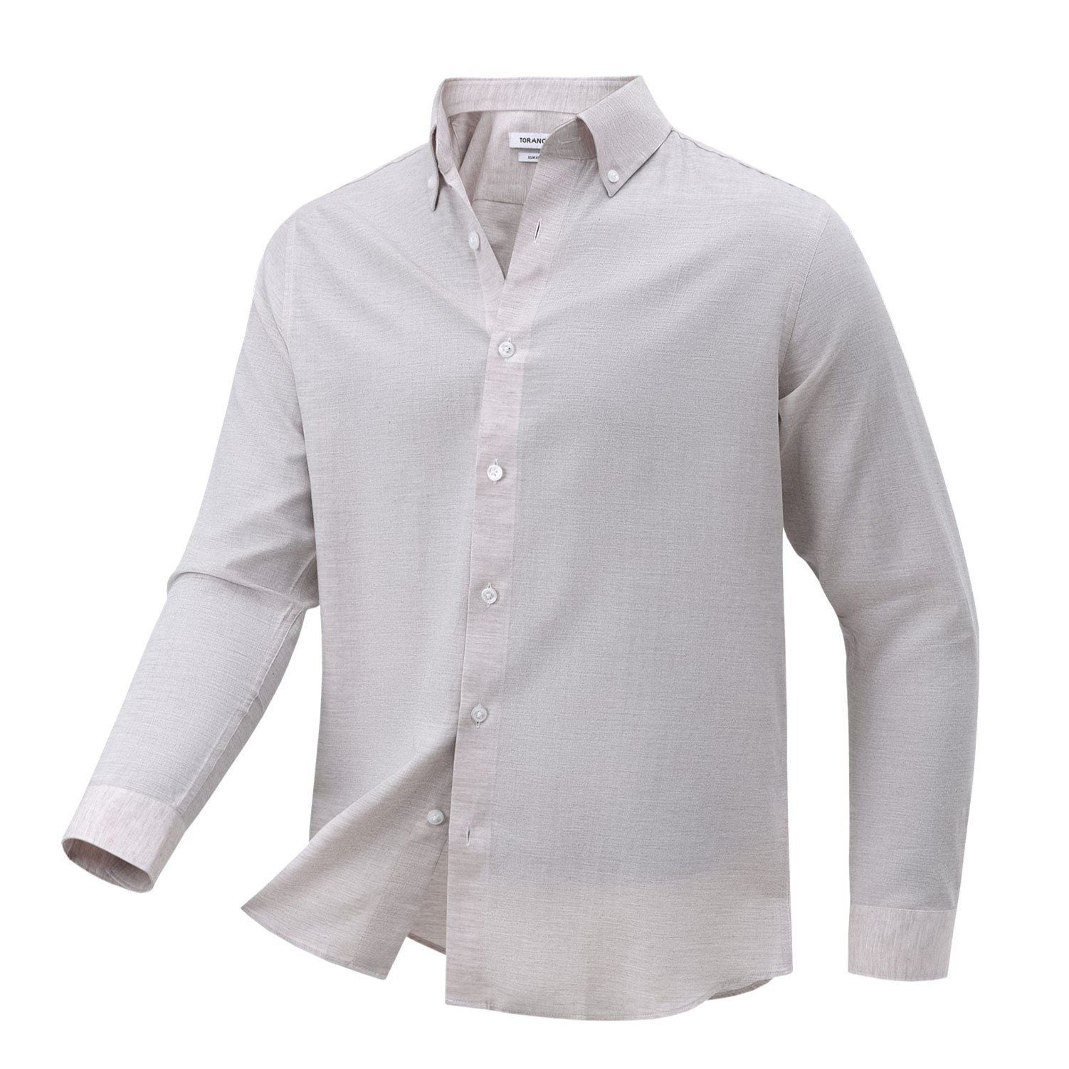  Sơ mi dài tay trơn premium thêu logo ở thép tay GATB511 