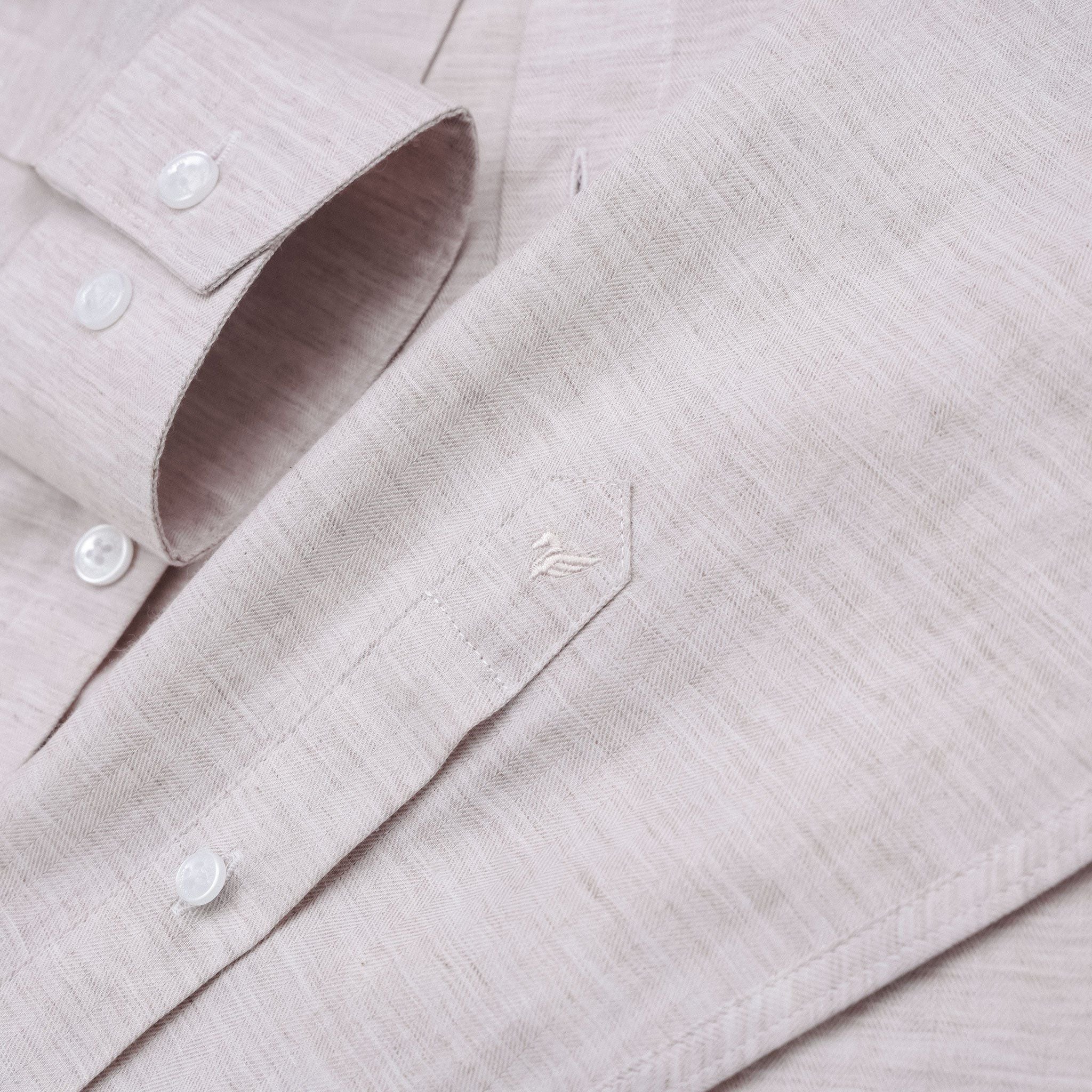  Sơ mi dài tay trơn premium thêu logo ở thép tay GATB511 