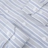  Sơ mi dài tay kẻ dọc premium thêu chữ ký ở nẹp cúc GATB524 