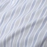  Sơ mi dài tay kẻ dọc premium thêu chữ ký ở nẹp cúc GATB524 