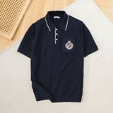  Áo Polo len basic thêu logo ngực GWTE811 