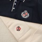  Áo Polo len basic thêu logo ngực GWTE811 