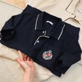  Áo Polo len basic thêu logo ngực GWTE811 