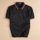  Áo polo trơn bo kẻ in logo Horse ngực GSTP869 