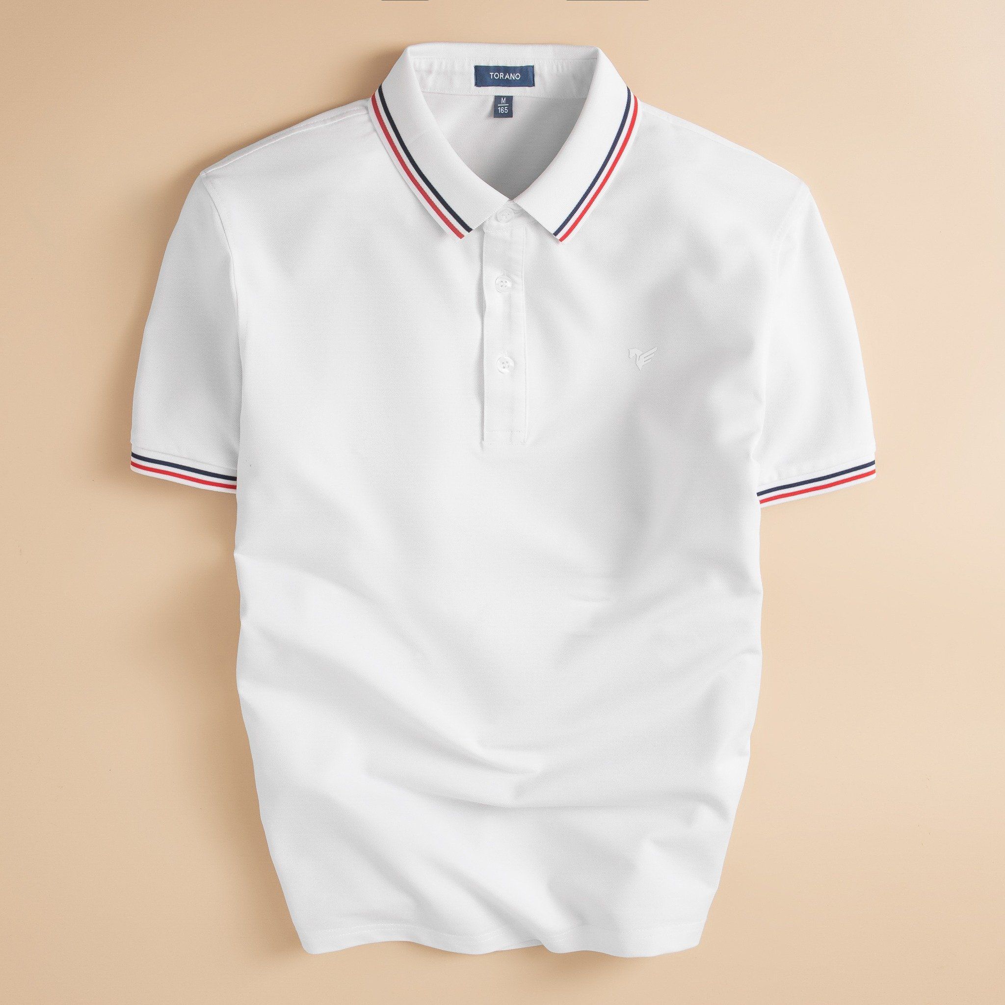  Áo polo trơn bo kẻ in logo Horse ngực GSTP869 