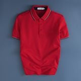  Áo polo trơn bo kẻ in logo Torano ngực GSTP845 