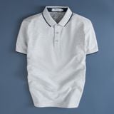  Áo polo trơn bo kẻ in logo Torano ngực GSTP845 
