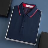  Áo polo trơn bo kẻ in logo Torano ngực GSTP845 