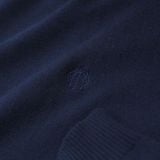  Áo len trơn cổ trụ thêu logo ngực GWTE824 