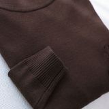  Áo len trơn cổ trụ thêu logo ngực GWTE824 