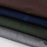  Áo len trơn cổ trụ thêu logo ngực GWTE824 