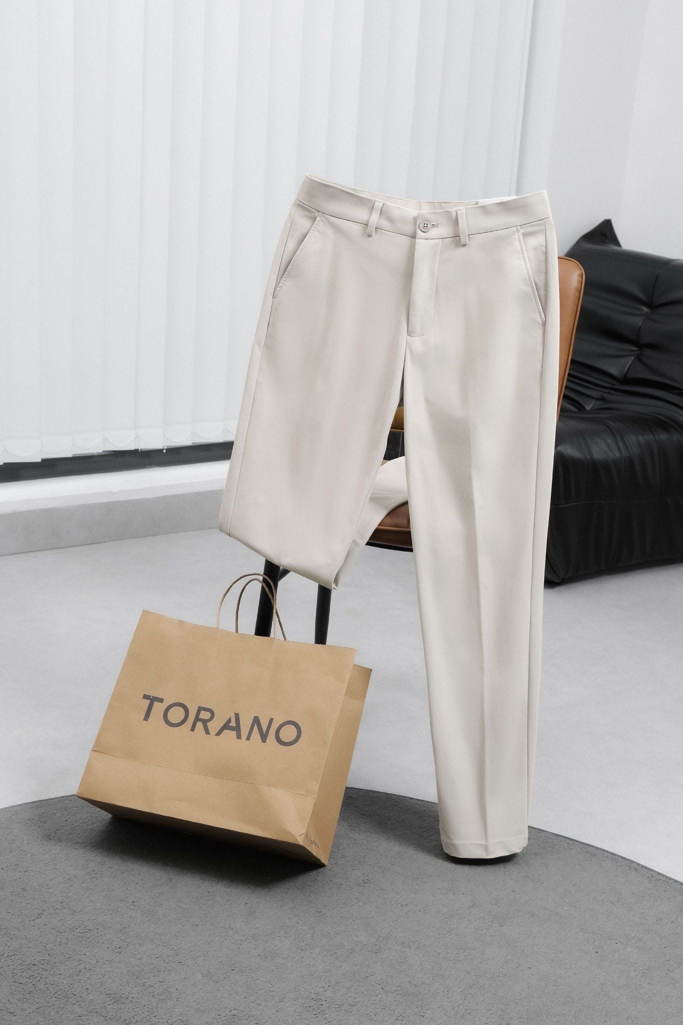  Quần kaki dài túi chéo basic slimfit GABK852 