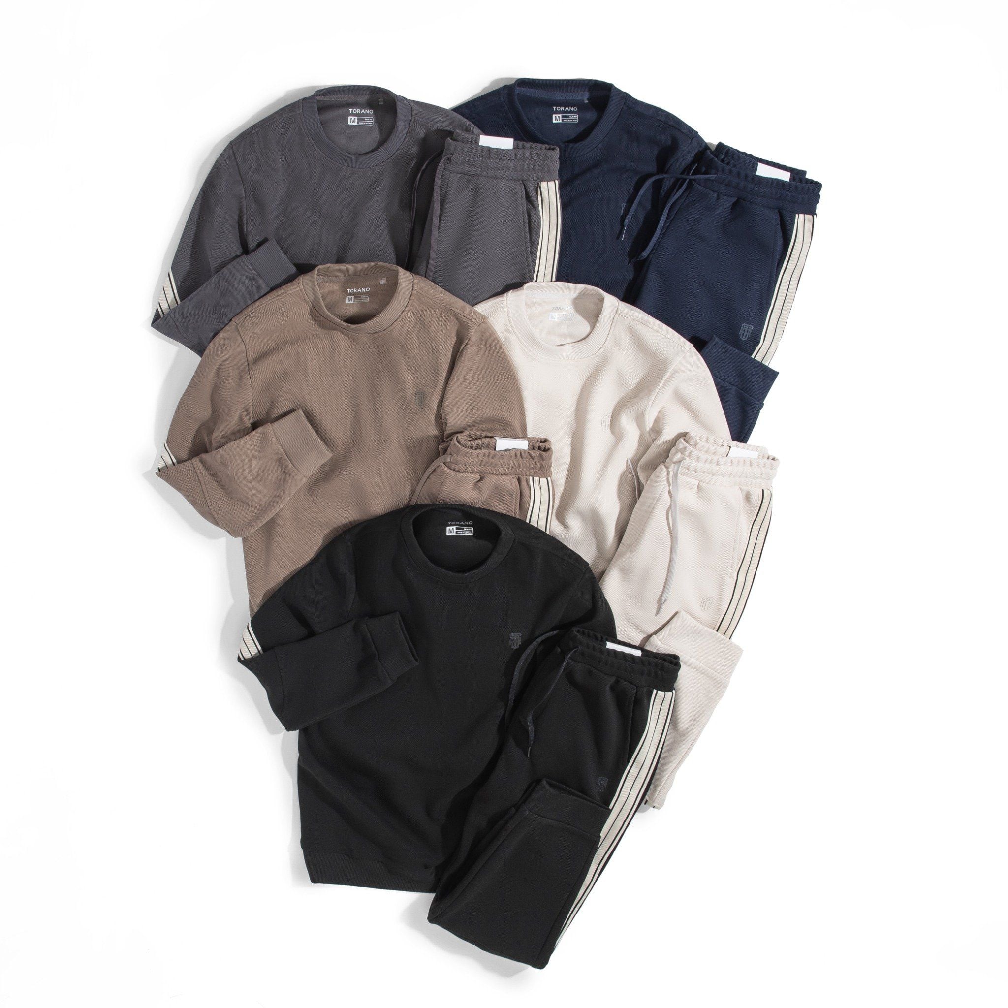  Áo nỉ bộ can phối tay GWTW901 - GWBS901 